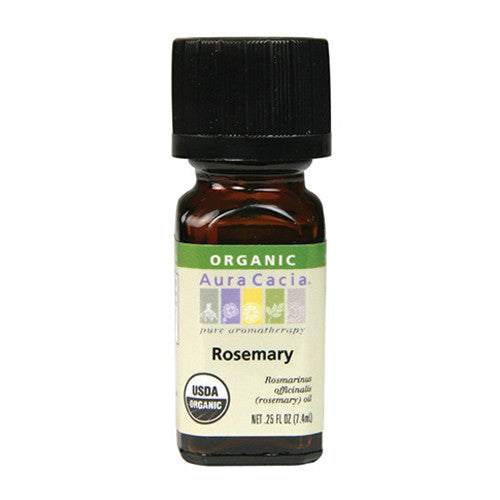 Aura Cacia Aromatherapy 100% Organic Essential Oil, Rosemary - 0.25 Oz